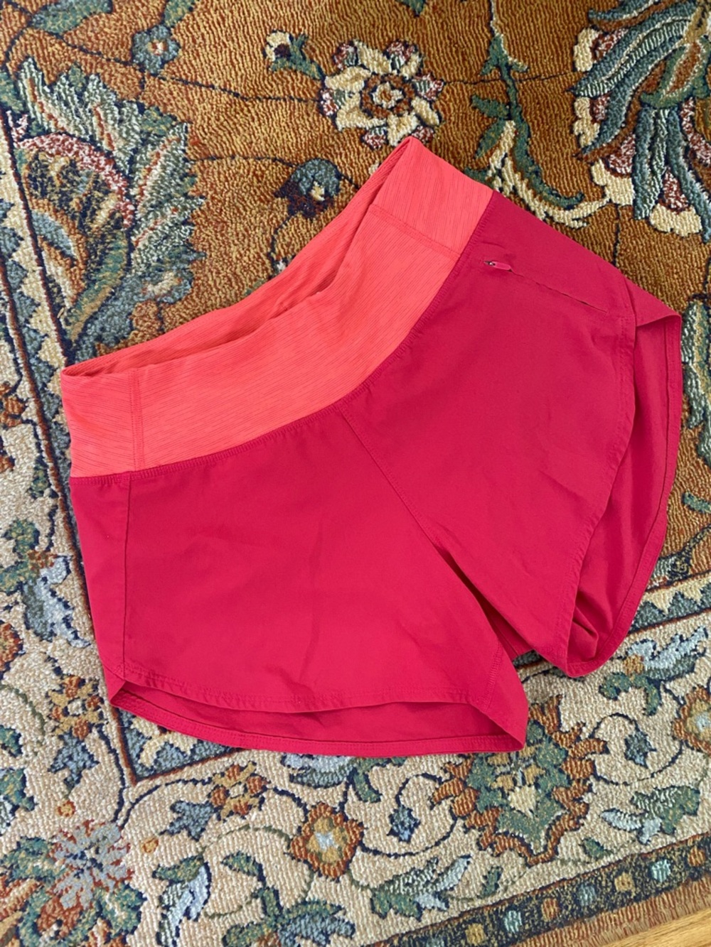 Outdoor Voices Two-Tone Coral/Pink Shorts